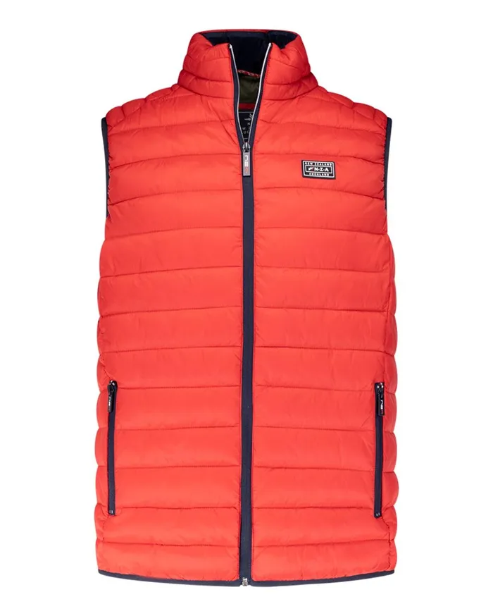 NZA New Zealand Auckland Jackets Red Padded Vest 8211 Reef Red 8211 Men
