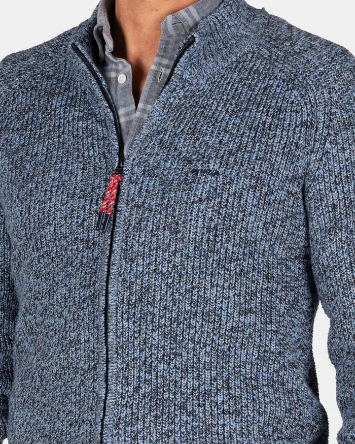 NZA New Zealand Auckland Knitwear Chunky Knitted Blue Cardigan 8211 Brave Blue 8211 Men NZA New Zealand Auckland Knitwear Chunky Knitted Blue Cardigan 8211 Brave Blue 8211 Men
