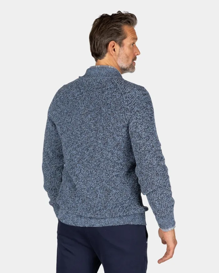 NZA New Zealand Auckland Knitwear Chunky Knitted Blue Cardigan 8211 Brave Blue 8211 Men NZA New Zealand Auckland Knitwear Chunky Knitted Blue Cardigan 8211 Brave Blue 8211 Men