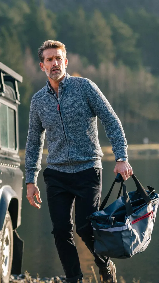 NZA New Zealand Auckland Knitwear Chunky Knitted Blue Cardigan 8211 Brave Blue 8211 Men NZA New Zealand Auckland Knitwear Chunky Knitted Blue Cardigan 8211 Brave Blue 8211 Men