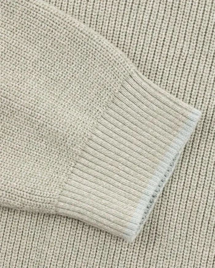 NZA New Zealand Auckland Knitwear Light Green Knitted Half Zip Pullover 8211 Sage 8211 Men