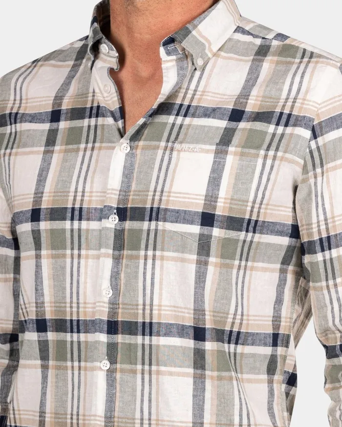 NZA New Zealand Auckland Shirts Grey And Green Checkered Shirt 8211 Sage 8211 Men NZA New Zealand Auckland Shirts Grey And Green Checkered Shirt 8211 Sage 8211 Men