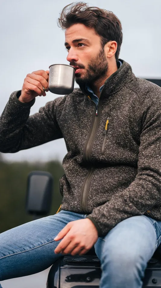 NZA New Zealand Auckland Sweatshirts Dark Brown Fleece Cardigan 8211 Dark Mocca 8211 Men NZA New Zealand Auckland Sweatshirts Dark Brown Fleece Cardigan 8211 Dark Mocca 8211 Men
