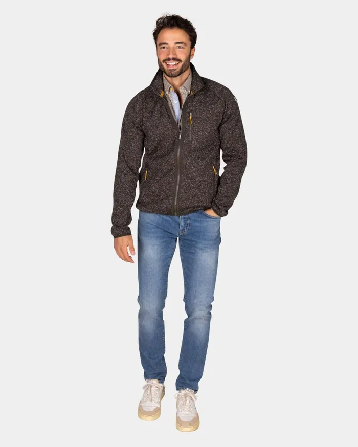 NZA New Zealand Auckland Sweatshirts Dark Brown Fleece Cardigan 8211 Dark Mocca 8211 Men NZA New Zealand Auckland Sweatshirts Dark Brown Fleece Cardigan 8211 Dark Mocca 8211 Men