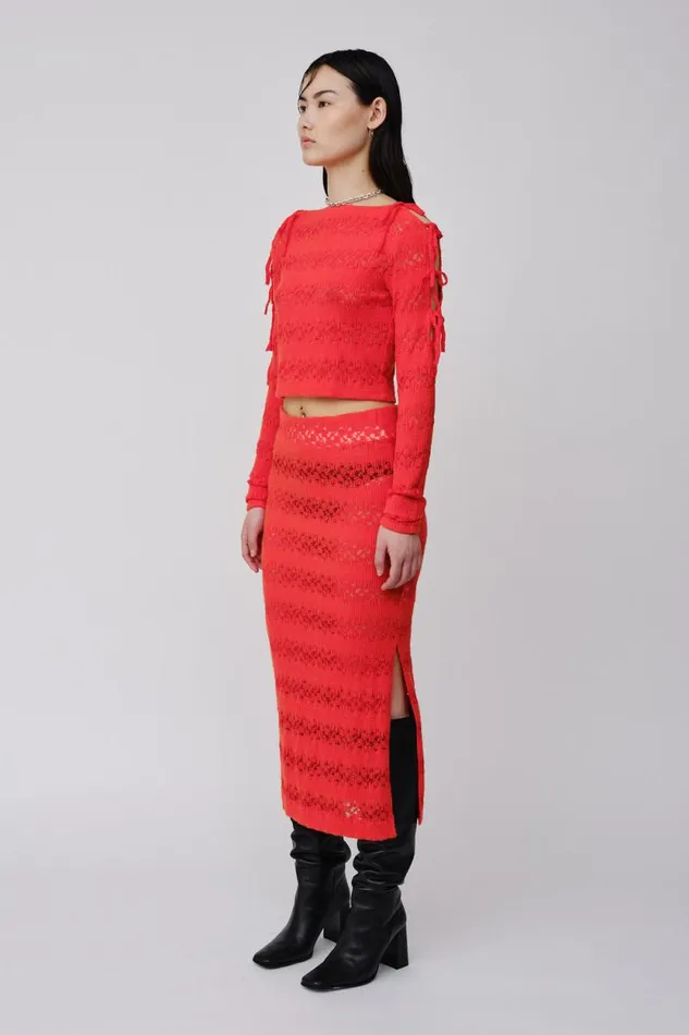 Oakleigh 8211 Red Women Won Hundred Skirts and Shorts