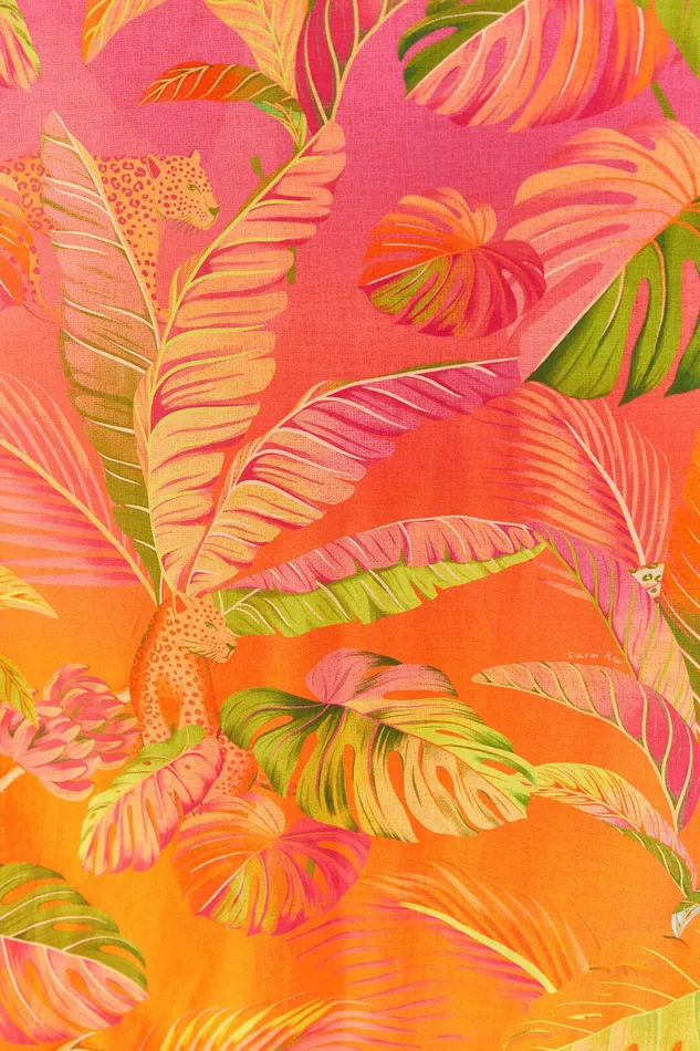 Orange Ombre Forest Maxi Dress Women Farm Rio Maxi Dresses