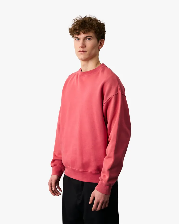 Organic Oversized Crew 8211 Ivory White Men Crewneck Sweatshirts Colorfulstandard