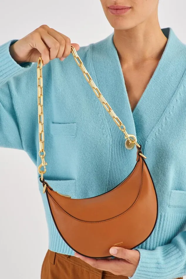 Oroton Bag Straps Isla Short Chain Strap Brass 8211 Accessories