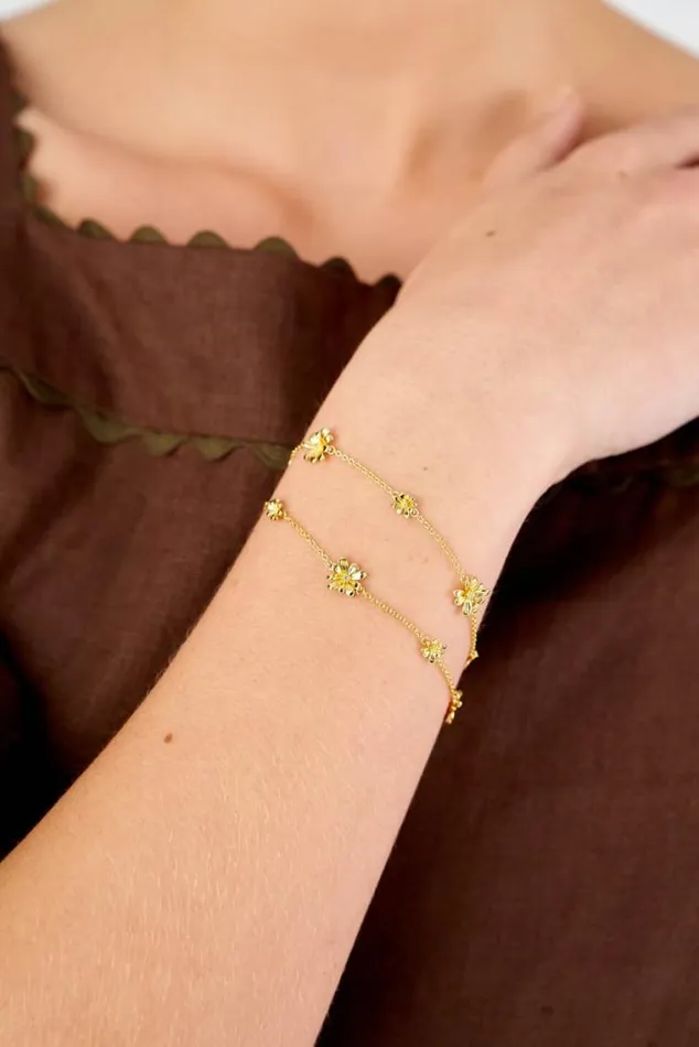 Oroton Bracelets Daisy Bracelet 18k Gold 8211 Jewellery