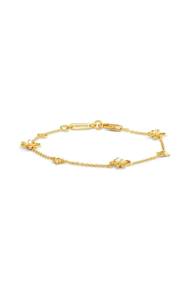 Oroton Bracelets Daisy Bracelet 18k Gold 8211 Jewellery