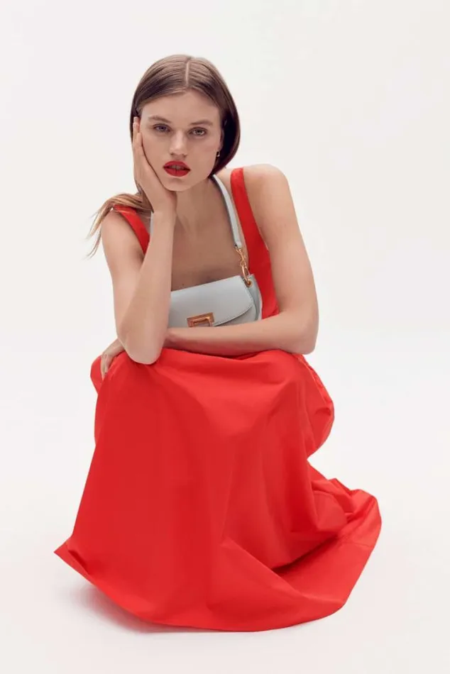 Oroton Dresses Tie Back Sundress Poppy 8211 Women