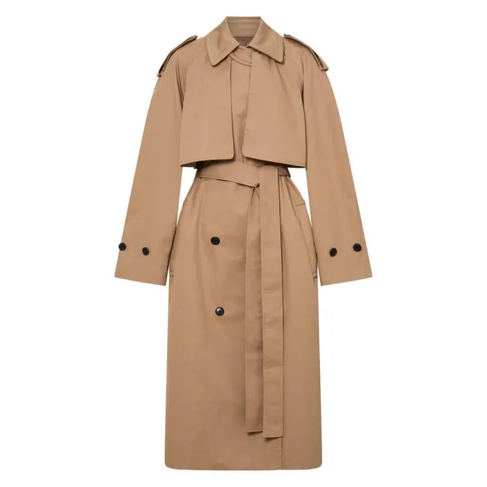 Oroton Jackets and Outerwear Trench Dark Camel 8211 Women