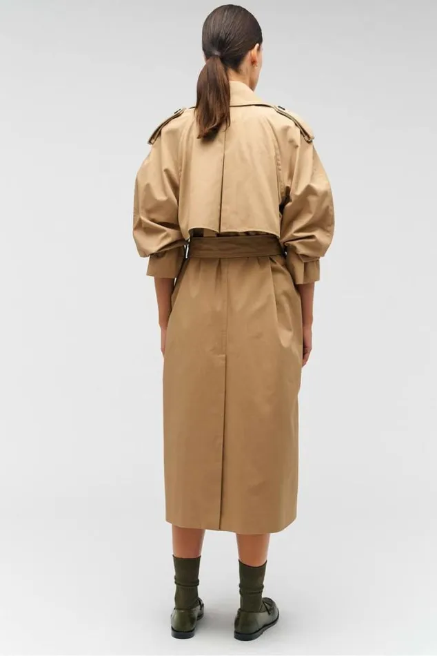 Oroton Jackets and Outerwear Trench Dark Camel 8211 Women