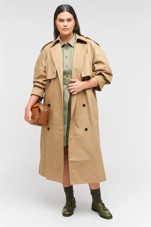 Oroton Jackets and Outerwear Trench Dark Camel 8211 Women