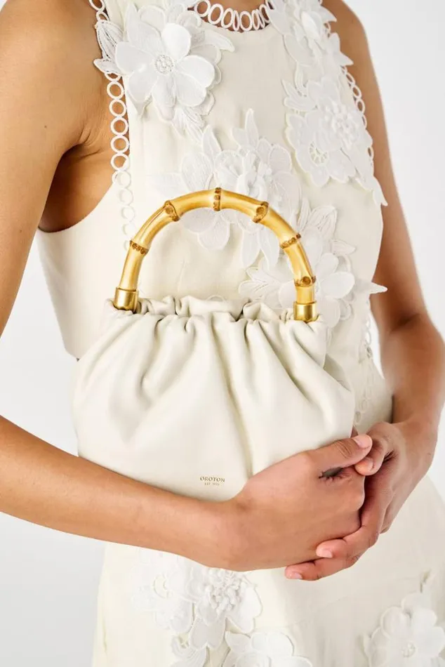 Oroton Mini Bags Gretel Mini Top Handle Clotted Cream 8211 Women