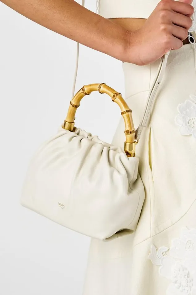 Oroton Mini Bags Gretel Mini Top Handle Clotted Cream 8211 Women