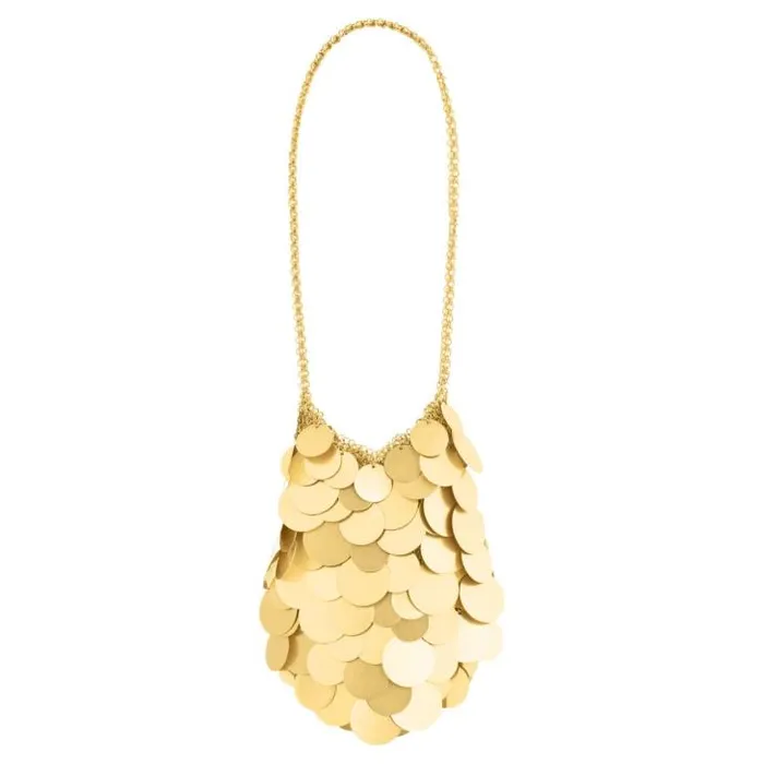 Oroton Mini Bags Vera Circular Paillettes Bag Worn Gold 8211 Women