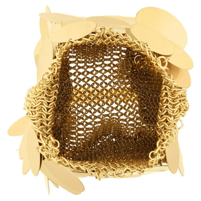 Oroton Mini Bags Vera Circular Paillettes Bag Worn Gold 8211 Women