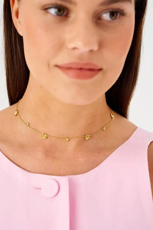 Oroton Necklaces Daisy Necklace 18k Gold 8211 Jewellery