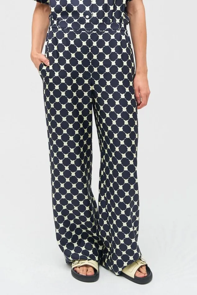 Oroton Pants Penny Flower Pant North Sea 8211 Women