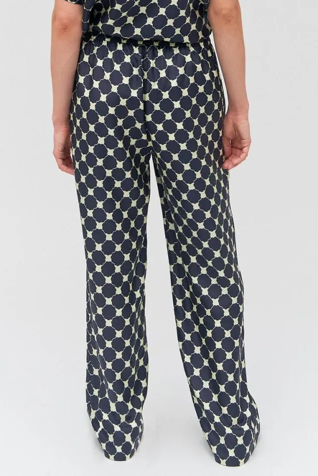 Oroton Pants Penny Flower Pant North Sea 8211 Women