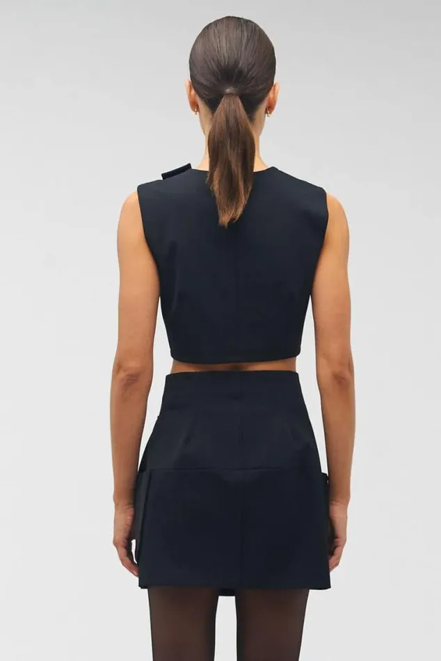 Oroton Sets Double Breasted Bodice Black 8211 Women