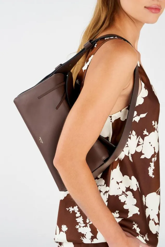 Oroton Shoulder Caroline Hobo Bear Brown 8211 Women