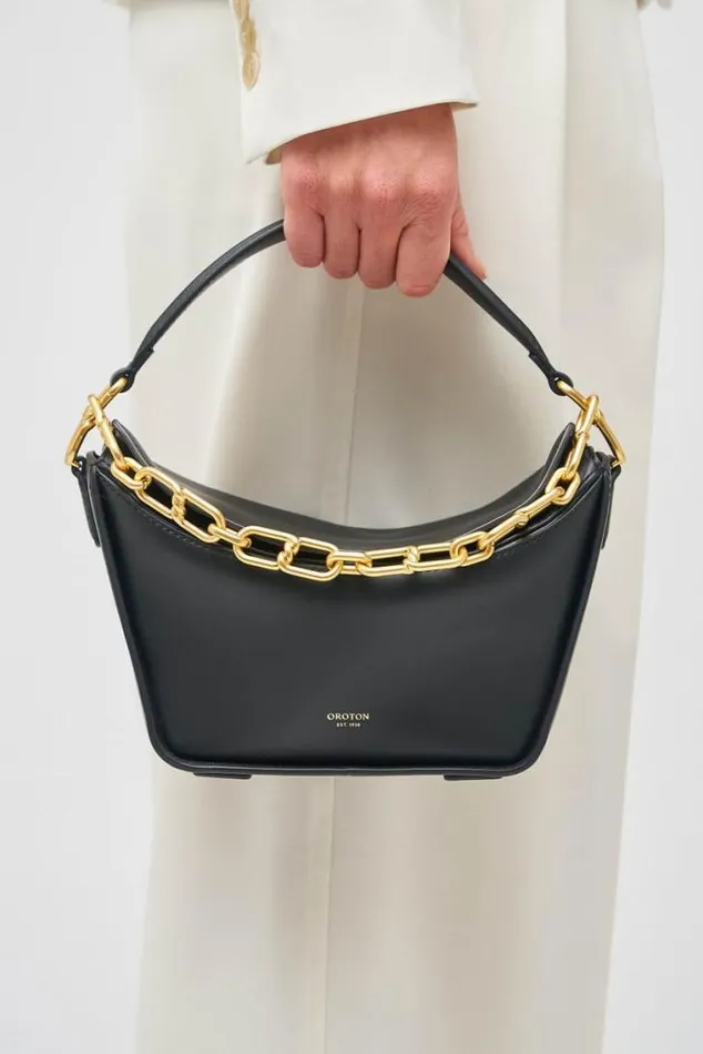 Oroton Shoulder Fable Small Day Bag Black 8211 Women