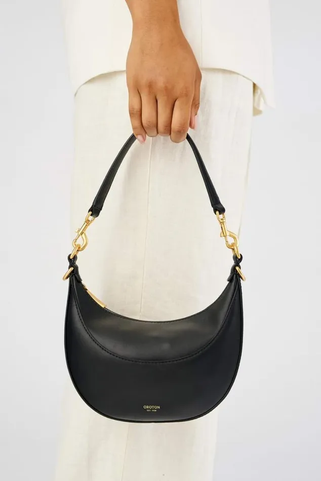 Oroton Shoulder Florence Small Shoulder Bag Black 8211 Women