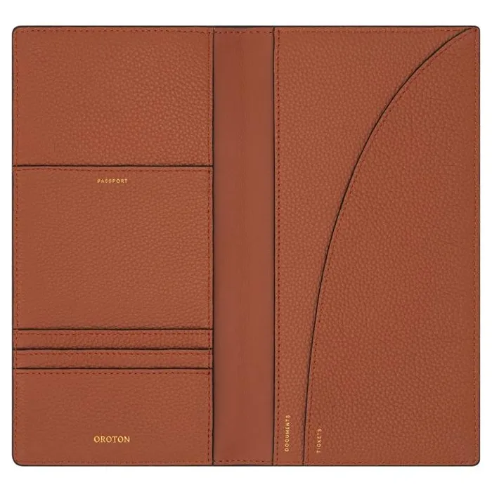 Oroton Wallets Jemima Slim Travel Wallet Brandy 8211 Accessories