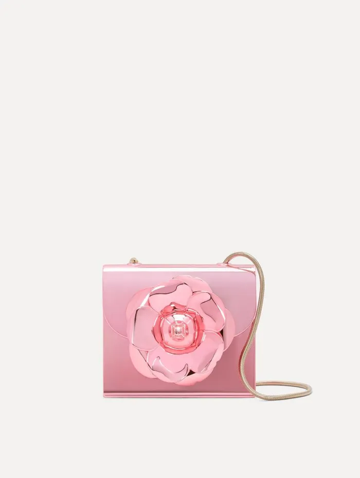 Oscar De La Renta 3D Printed Nano TRO Bag Rose Women Handbags