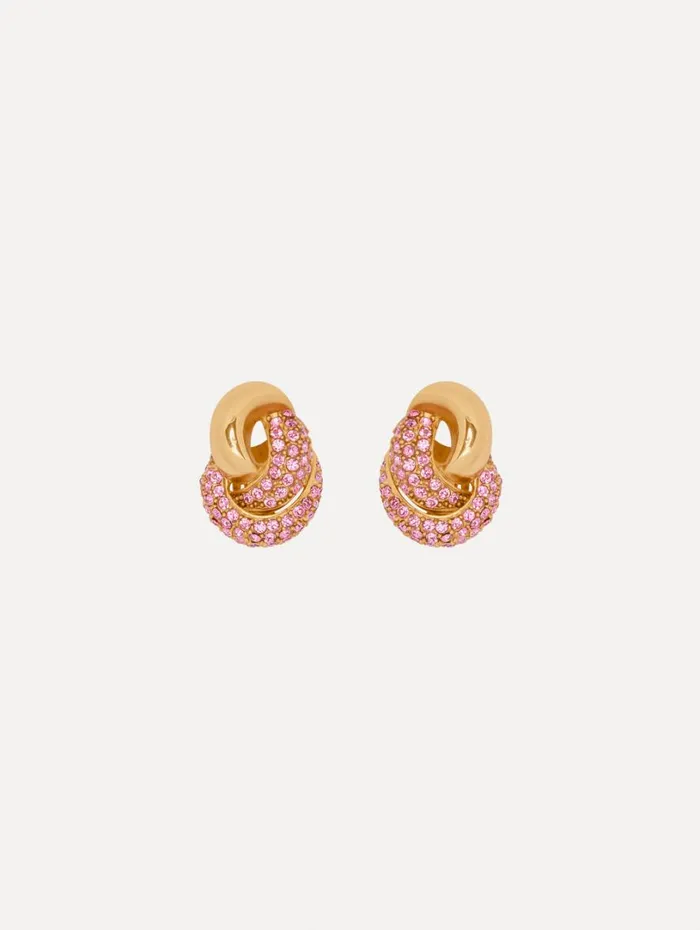 Oscar De La Renta Love Knot Earrings Rose Women Earrings