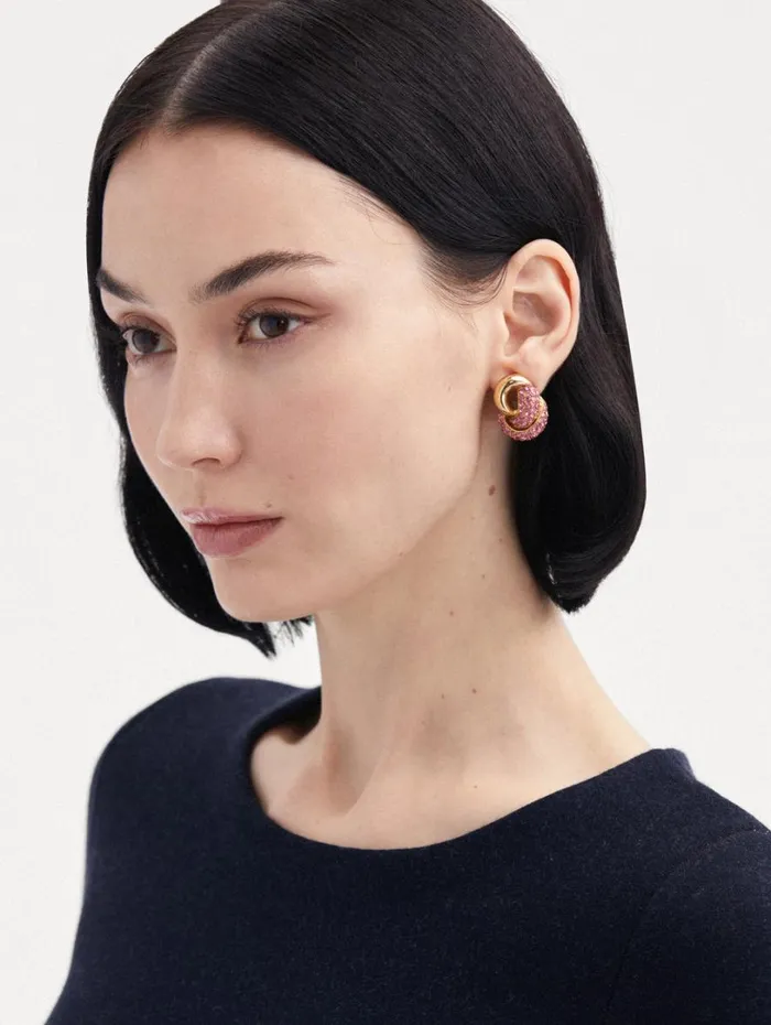 Oscar De La Renta Love Knot Earrings Rose Women Earrings Oscar De La Renta Love Knot Earrings Rose Women Earrings