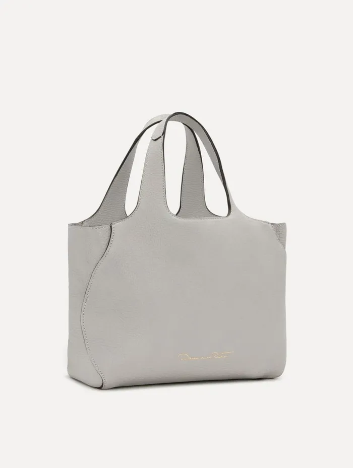 Oscar De La Renta The Mini Topaz Grigio Perla Women Signature Handbags Oscar De La Renta The Mini Topaz Grigio Perla Women Signature Handbags