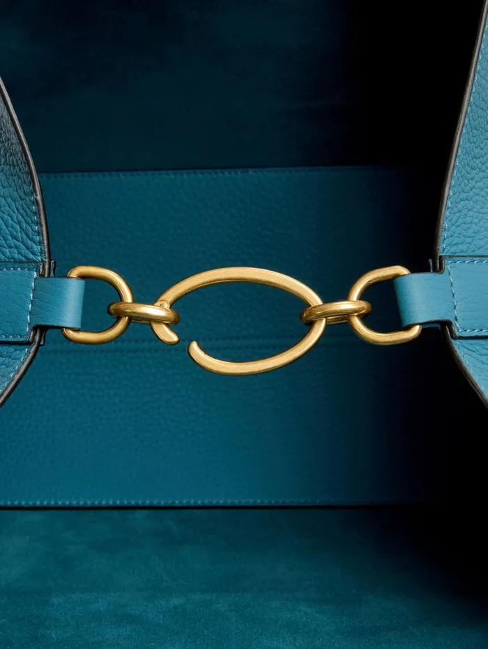 Oscar De La Renta The Topaz Denim Blue Women Handbags Oscar De La Renta The Topaz Denim Blue Women Handbags