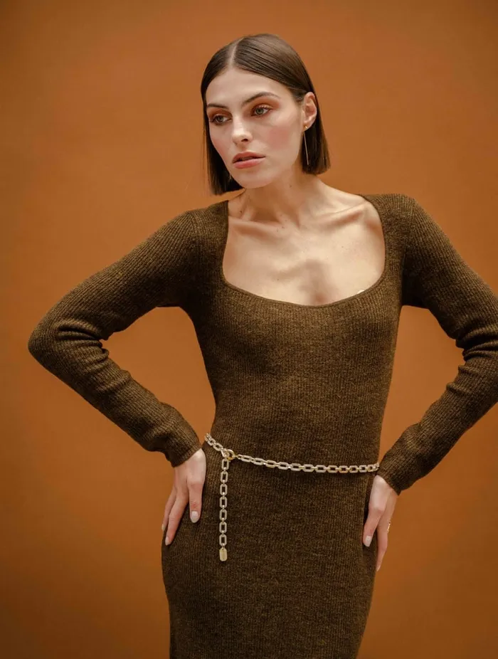 Ostuni Marbled Beige Women Bobbies Belts