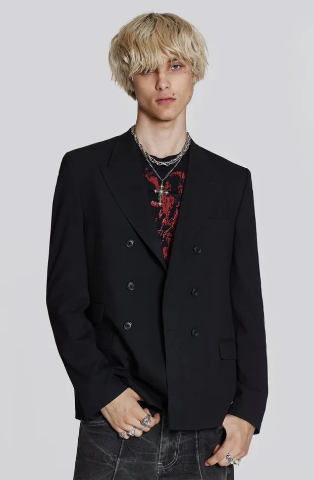 Outerwear Men Jaded London Black Goliath Blazer