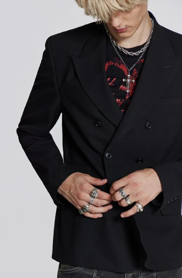 Outerwear Men Jaded London Black Goliath Blazer