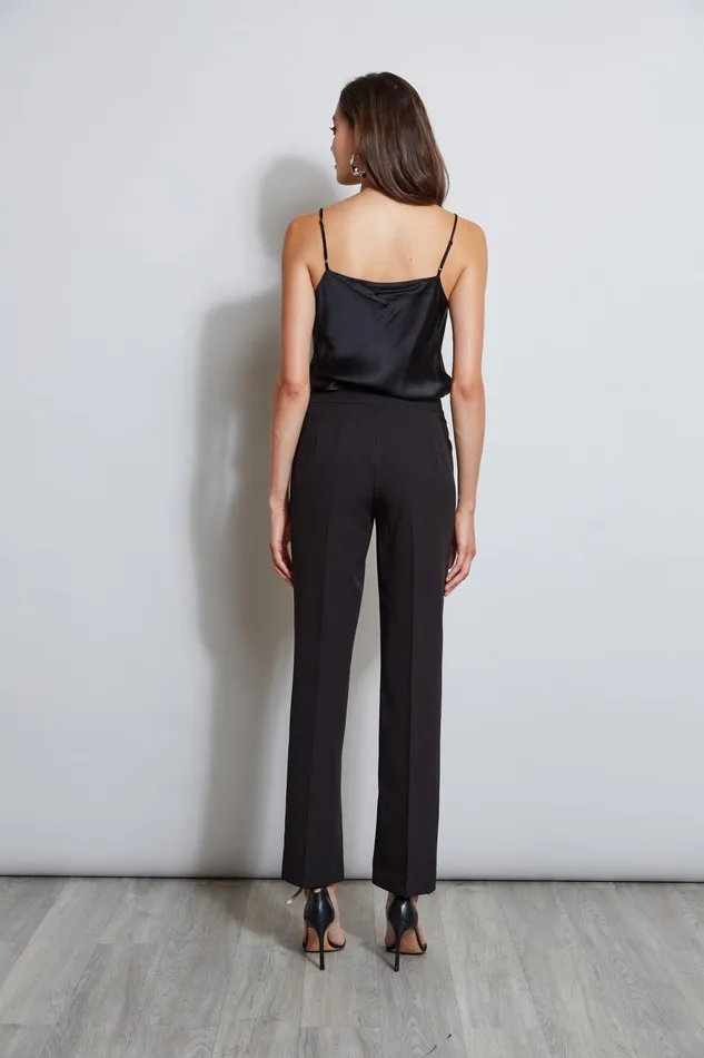 Outlet 8211 Women Bottoms Elie Tahari Inseam Slit Pant Noir