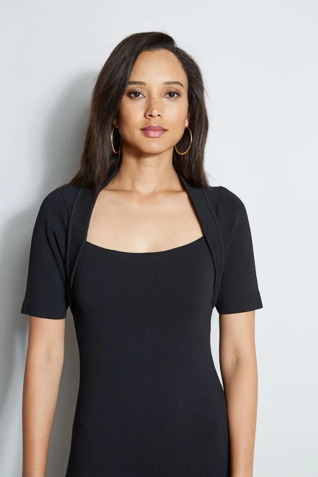 Outlet 8211 Women Dresses and Jumpsuits Elie Tahari Contour Sweater Dress Black
