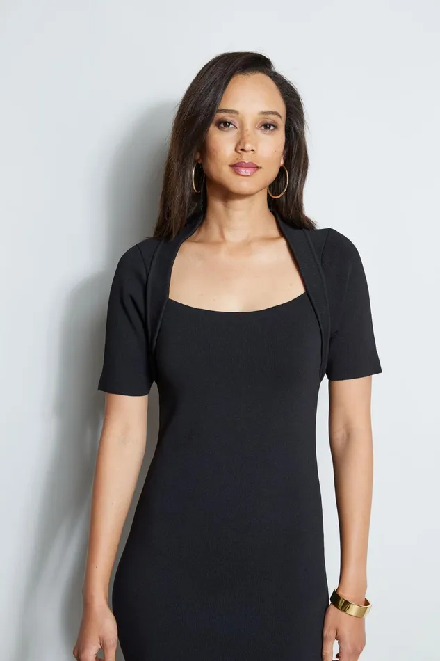 Outlet 8211 Women Dresses and Jumpsuits Elie Tahari Contour Sweater Dress Black