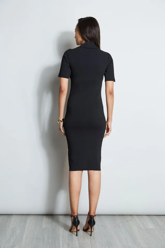 Outlet 8211 Women Dresses and Jumpsuits Elie Tahari Contour Sweater Dress Black