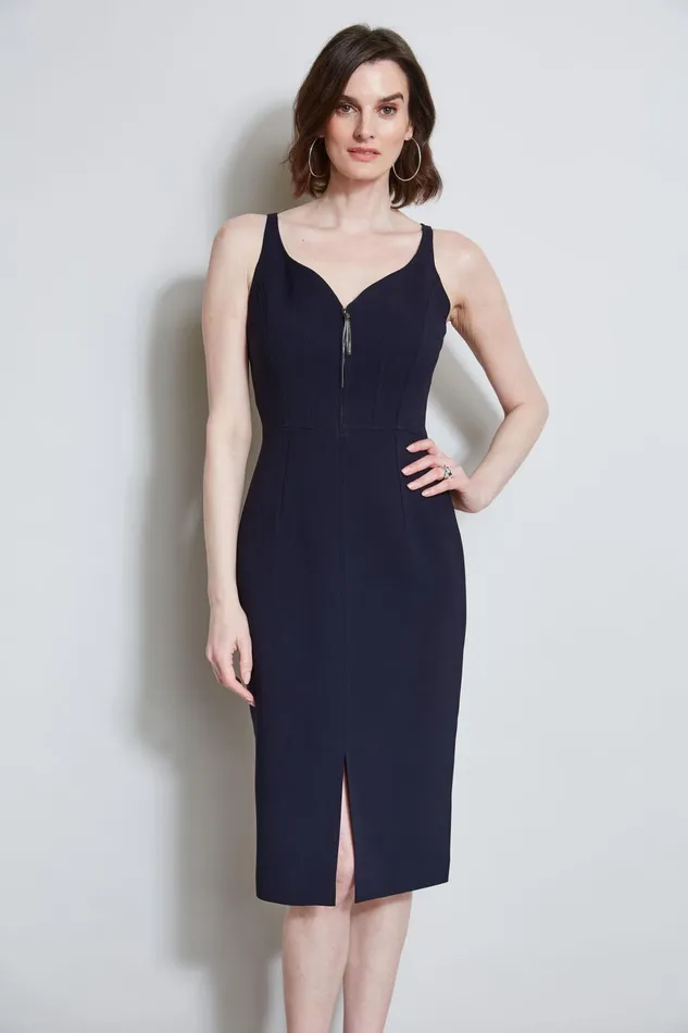 Outlet 8211 Women Dresses and Jumpsuits Elie Tahari Contour Zip Dress Stargazer