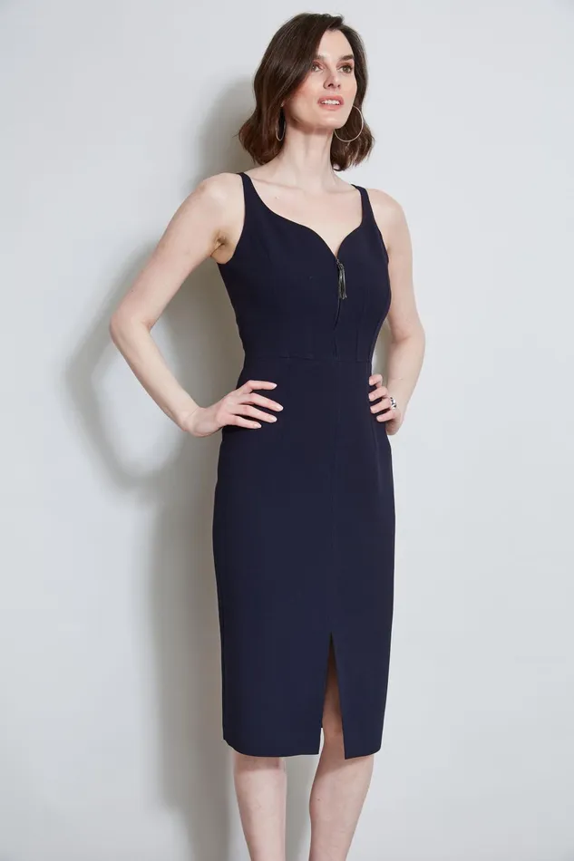 Outlet 8211 Women Dresses and Jumpsuits Elie Tahari Contour Zip Dress Stargazer