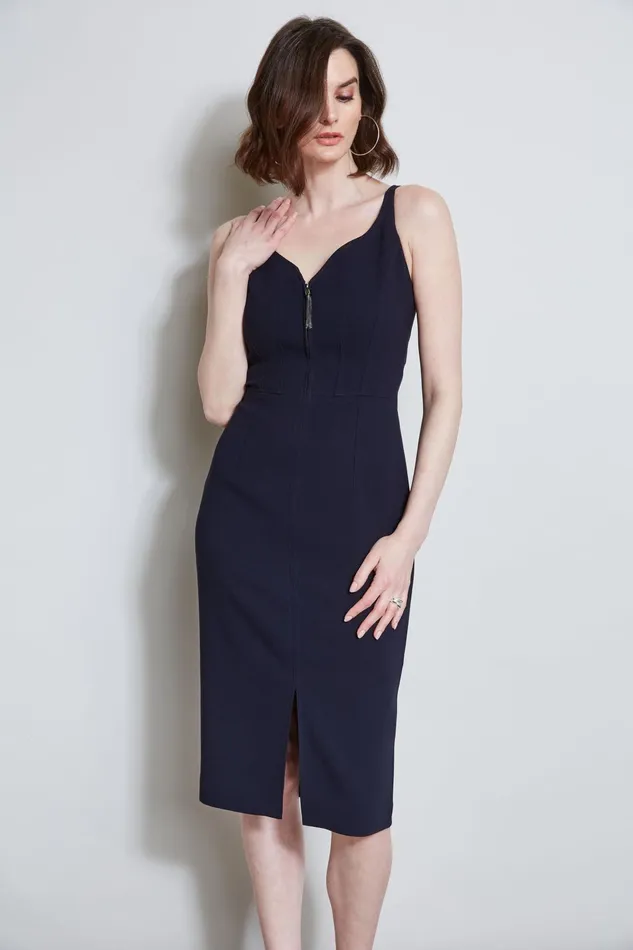 Outlet 8211 Women Dresses and Jumpsuits Elie Tahari Contour Zip Dress Stargazer