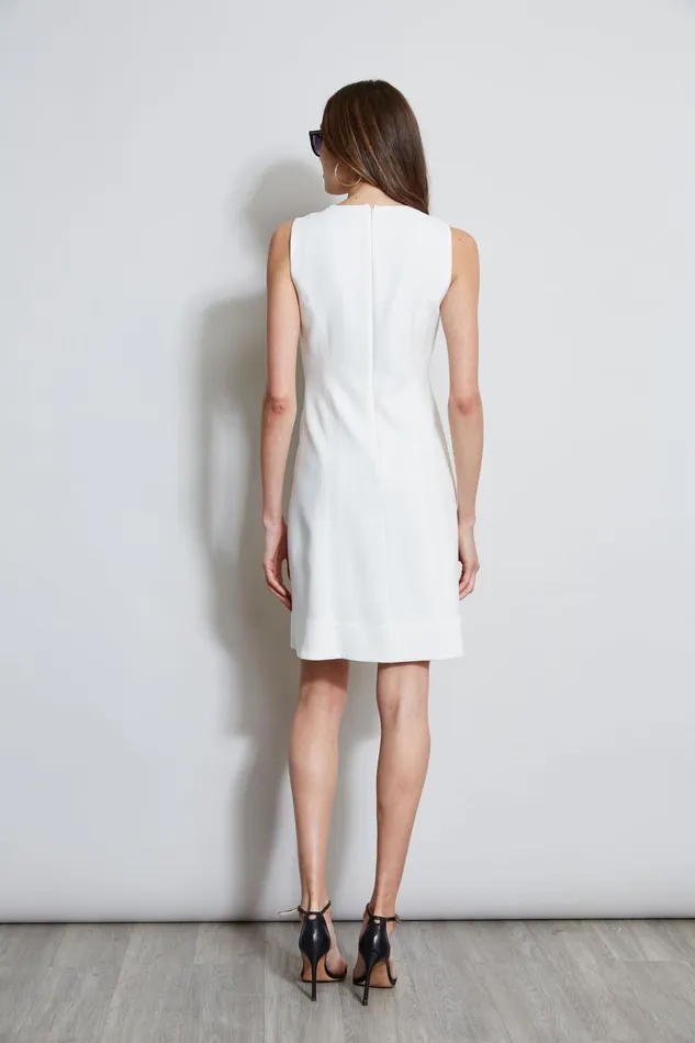 Outlet 8211 Women Dresses and Jumpsuits Elie Tahari Sleeveless Keyhole Ring Dress Foam