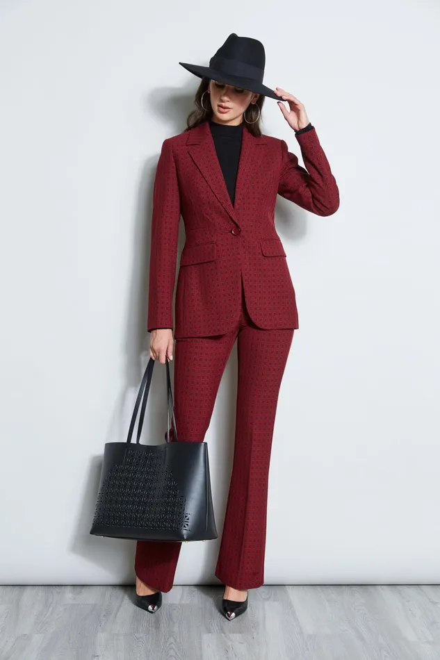 Outlet 8211 Women Jackets and Blazers Elie Tahari Deco Jaquard Blazer Multi