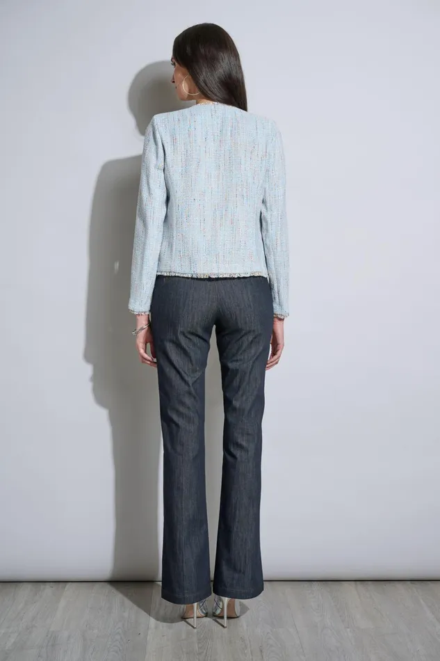 Outlet 8211 Women Jackets and Blazers Elie Tahari Fringe Edge Tweed Jacket Gabby Tweed