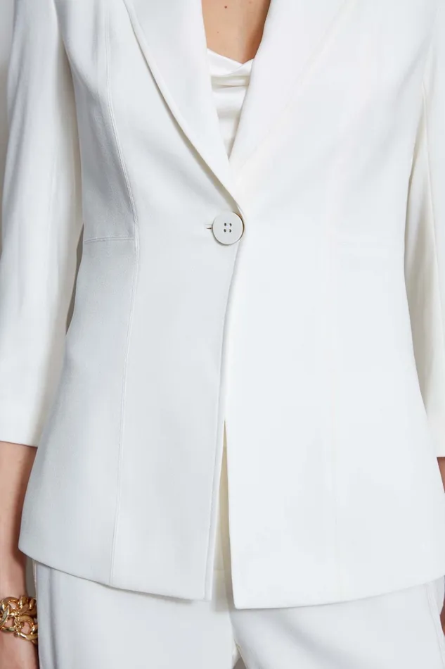 Outlet 8211 Women Jackets and Blazers Elie Tahari Single Breasted Dart Blazer Foam