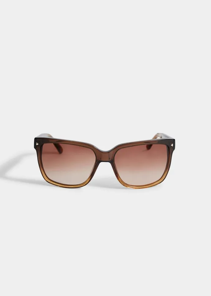 Outlet 8211 Women Sunglasses Elie Tahari Classic Rectangle Sunglasses Brown